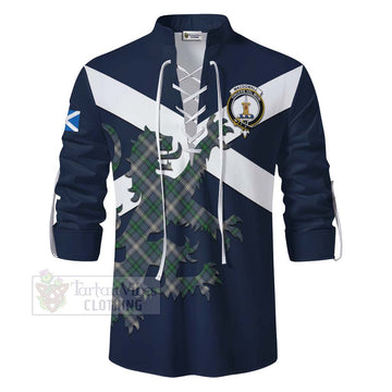 MacDowall (McDowall) Tartan Lion Rampant Ghillie Kilt Shirt Proudly Display Your Heritage with Alba Gu Brath and Clan Name - Tartan Vibes Clothing