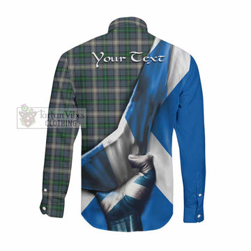 MacDowall (McDowall) Tartan Long Sleeve Button Shirt with Family Crest Scotland Patriotic Style Men's Shirt - Tartan Vibes Clothing