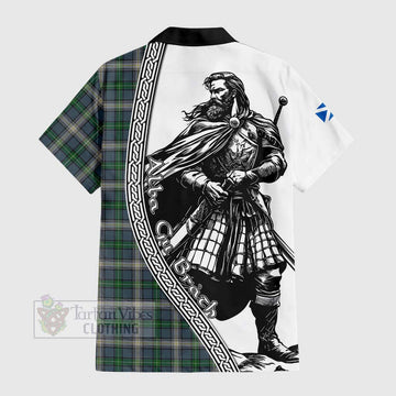 MacDowall (McDowall) Tartan Clan Crest Hawaiian Shirt with Highlander Warrior Celtic Style - Tartan Vibes Clothing