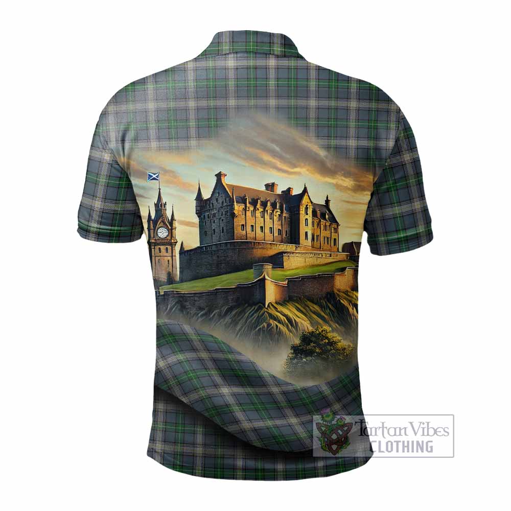 Tartan Vibes Clothing MacDowall (McDowall) Tartan Family Crest Polo Shirt with Scottish Ancient Castle Stype