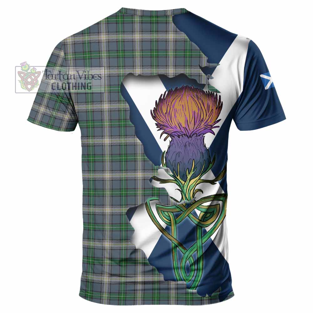 MacDowall (McDowall) Tartan Family Crest T-Shirt Scottish Thistle Celtic Inspired - Tartan Vibes Clothing