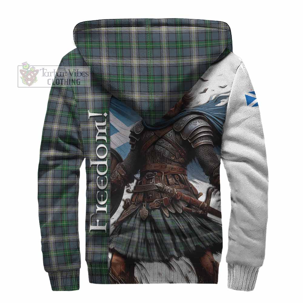 Tartan Vibes Clothing MacDowall (McDowall) Crest Tartan Sherpa Hoodie Inspired by the Freedom of Scottish Warrior