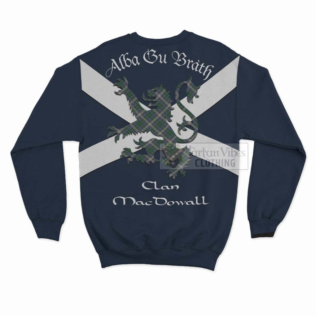 MacDowall (McDowall) Tartan Lion Rampant Sweatshirt Proudly Display Your Heritage with Alba Gu Brath and Clan Name - Tartan Vibes Clothing
