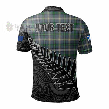 MacDowall (McDowall) Crest Tartan Polo Shirt with New Zealand Silver Fern Half Style - Tartan Vibes Clothing