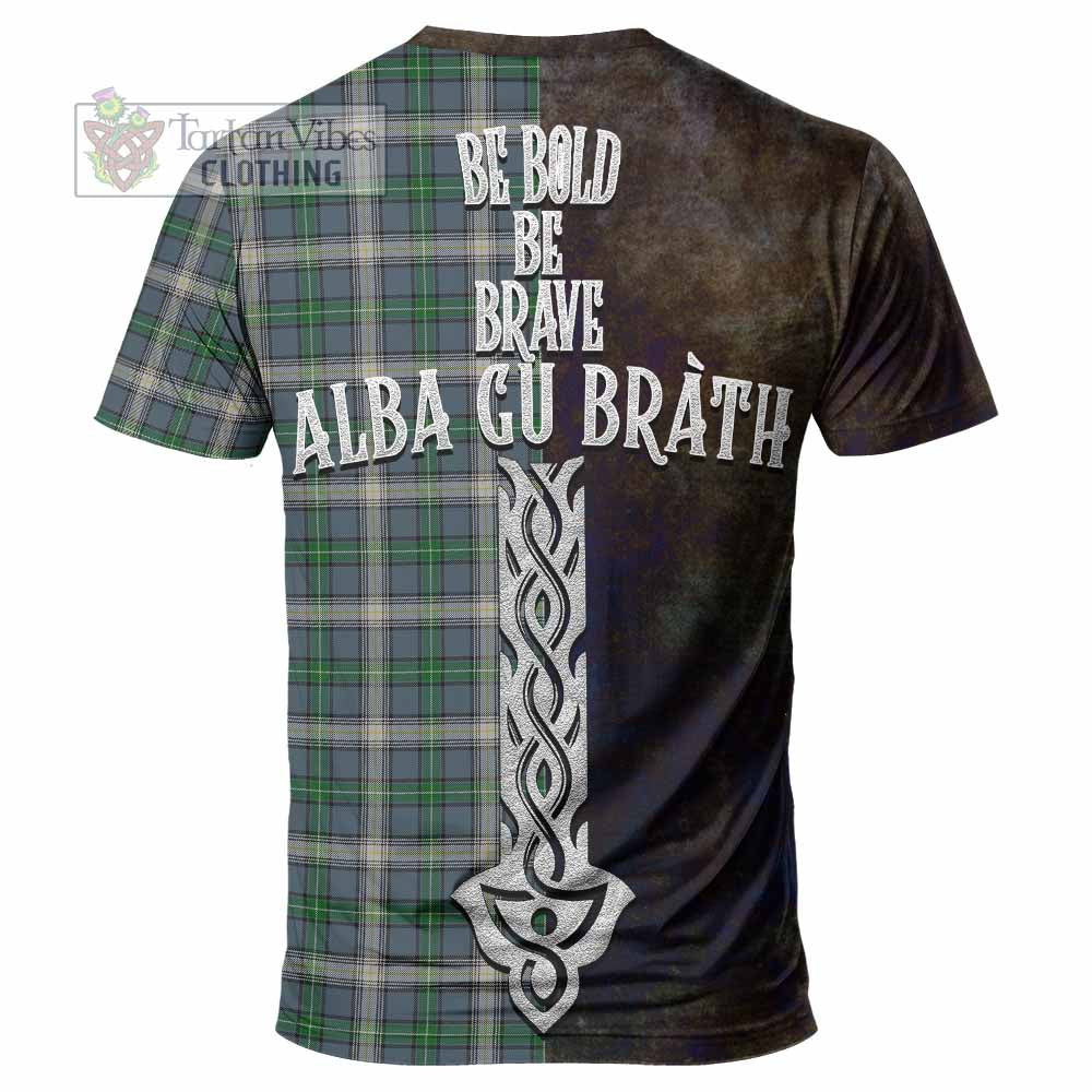 MacDowall (McDowall) Tartan Family Crest T-Shirt Alba Gu Brath Be Brave Lion Ancient Style - Tartan Vibes Clothing