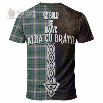 MacDowall (McDowall) Tartan Family Crest T-Shirt Alba Gu Brath Be Brave Lion Ancient Style