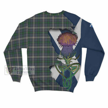 Tartan Vibes Clothing MacDowall (McDowall) Tartan Family Crest Sweatshirt Scottish Thistle Celtic Inspired