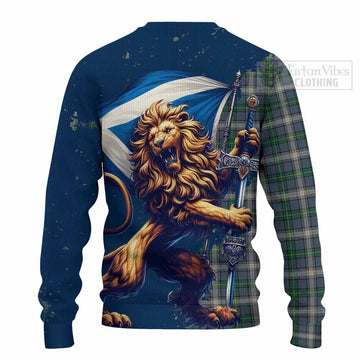 MacDowall (McDowall) Tartan Family Crest Knitted Sweater with Scottish Majestic Lion - Tartan Vibes Clothing