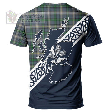 MacDowall (McDowall) Tartan T-Shirt Featuring Thistle and Scotland Map