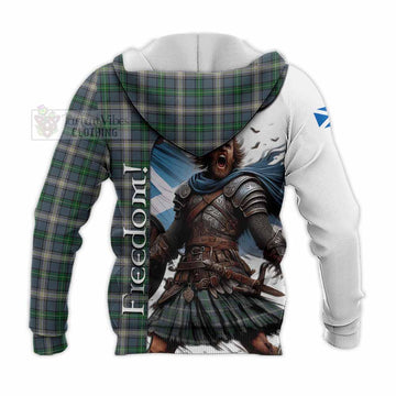 Tartan Vibes Clothing MacDowall (McDowall) Crest Tartan Knitted Hoodie Inspired by the Freedom of Scottish Warrior
