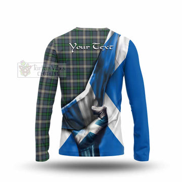 MacDowall (McDowall) Tartan Long Sleeve T-Shirt with Family Crest Scotland Patriotic Style - Tartan Vibes Clothing