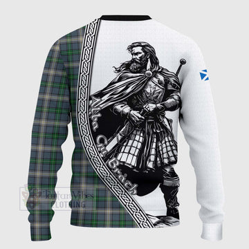 MacDowall (McDowall) Tartan Clan Crest Knitted Sweater with Highlander Warrior Celtic Style - Tartan Vibes Clothing