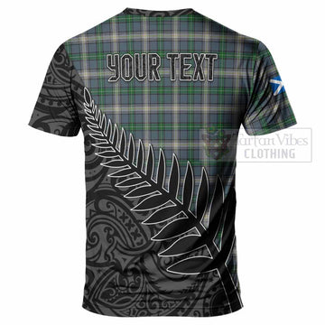 MacDowall (McDowall) Crest Tartan T-Shirt with New Zealand Silver Fern Half Style - Tartan Vibes Clothing