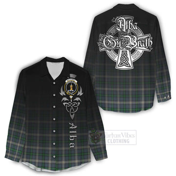 MacDowall (McDowall) Tartan Women's Casual Shirt Featuring Alba Gu Brath Family Crest Celtic Inspired - Tartan Vibes Clothing