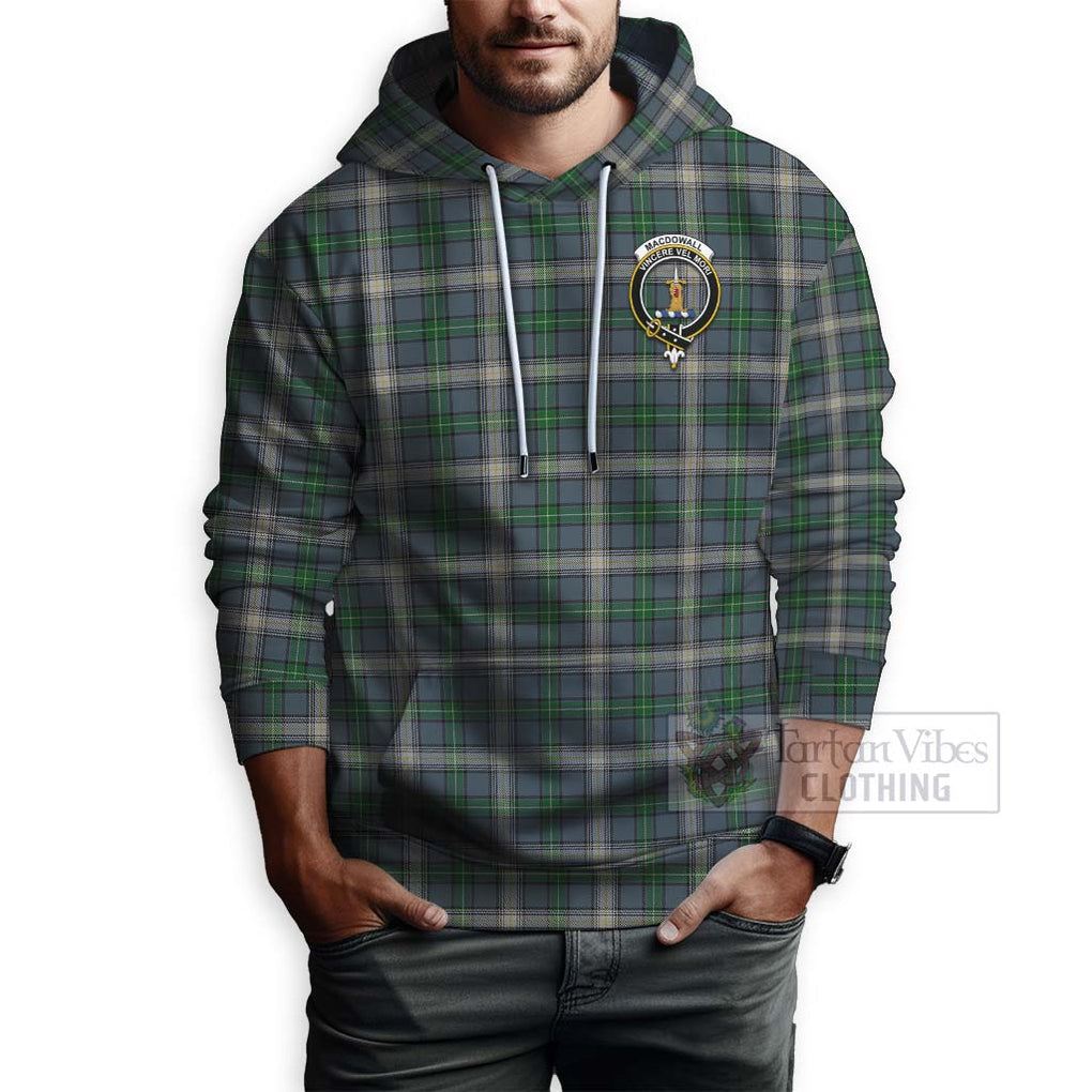 MacDowall (McDowall) Tartan Hoodie with Family Crest Celtic Skull Style - Tartan Vibes Clothing