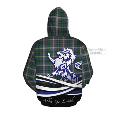 MacDowall (McDowall) Tartan Cotton Hoodie with Alba Gu Brath Regal Lion Emblem Pullover Hoodie - Tartan Vibes Clothing