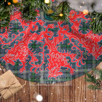 MacDowall (McDowall) Tartan Christmas Tree Skirt Lion Rampant Style - Tartan Vibes Clothing