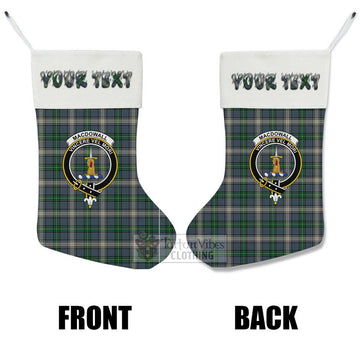 MacDowall (McDowall) Tartan Family Crest Christmas Stocking with Personalized Text - Tartan Vibes Clothing