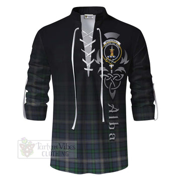 MacDowall (McDowall) Tartan Ghillie Kilt Shirt Featuring Alba Gu Brath Family Crest Celtic Inspired - Tartan Vibes Clothing