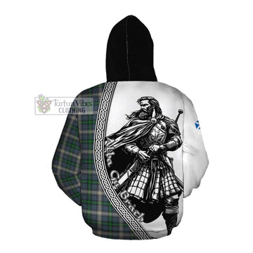MacDowall (McDowall) Tartan Clan Crest Cotton Hoodie with Highlander Warrior Celtic Style Pullover Hoodie - Tartan Vibes Clothing