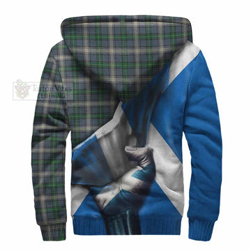 MacDowall (McDowall) Tartan Sherpa Hoodie with Family Crest Scotland Patriotic Style - Tartan Vibes Clothing