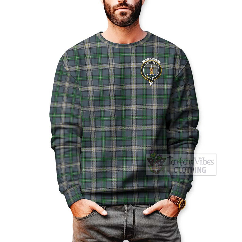 MacDowall (McDowall) Tartan Sweatshirt with Family Crest Celtic Skull Style - Tartan Vibes Clothing