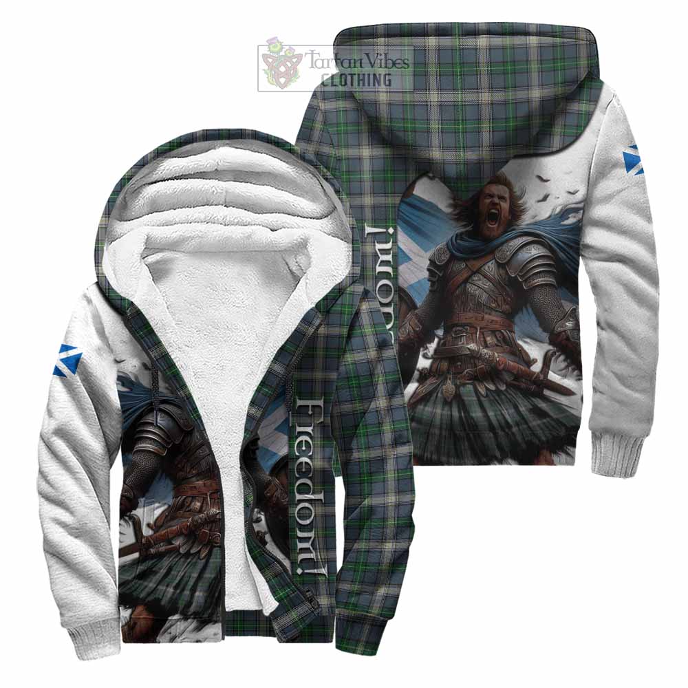 Tartan Vibes Clothing MacDowall (McDowall) Crest Tartan Sherpa Hoodie Inspired by the Freedom of Scottish Warrior