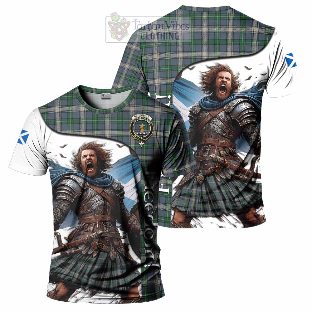 MacDowall (McDowall) Crest Tartan T-Shirt Inspired by the Freedom of Scottish Warrior