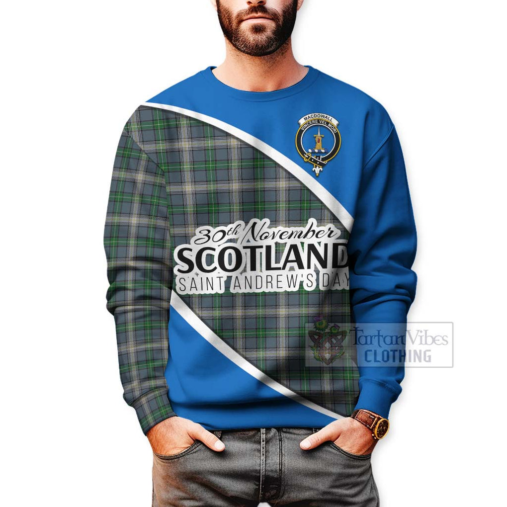 MacDowall (McDowall) Family Crest Tartan Sweatshirt Celebrate Saint Andrew's Day in Style - Tartan Vibes Clothing
