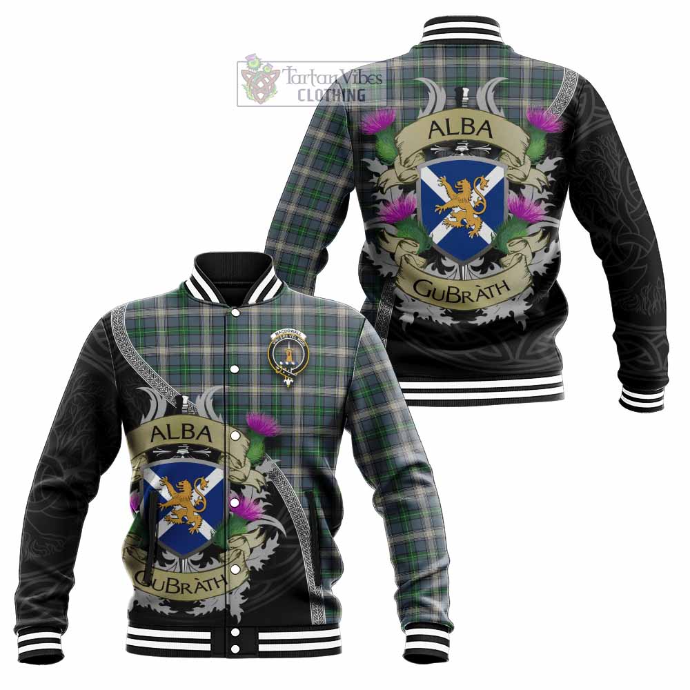 MacDowall (McDowall) Tartan Family Crest Baseball Jacket Lion Rampant Royal Thistle Shield Celtic Inspired - Tartan Vibes Clothing