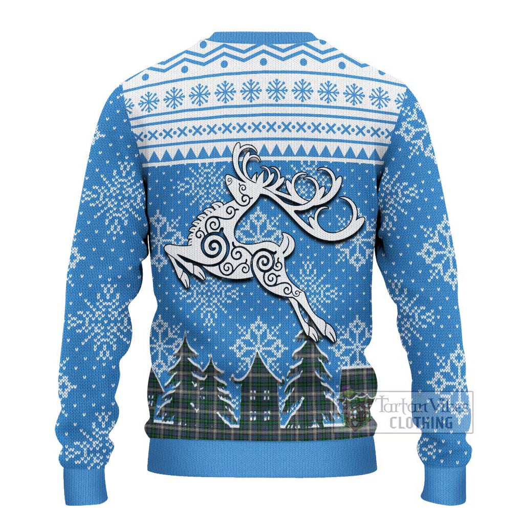 MacDowall (McDowall) Clan Christmas Ugly Sweater Celtic Reindeer Style - Tartan Vibes Clothing