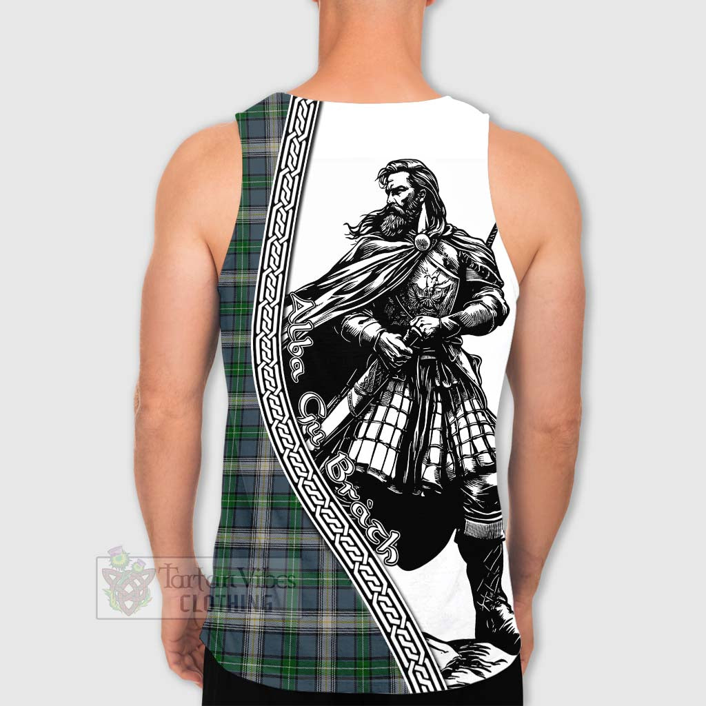 MacDowall (McDowall) Tartan Clan Crest Men's Tank Top with Highlander Warrior Celtic Style - Tartan Vibes Clothing
