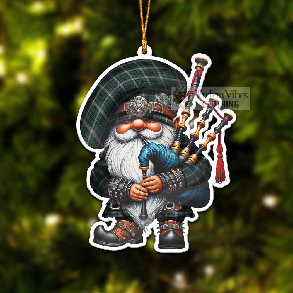 MacDowall (McDowall) Tartan Bagpiper Gnome Christmas Ornament - Tartan Vibes Clothing