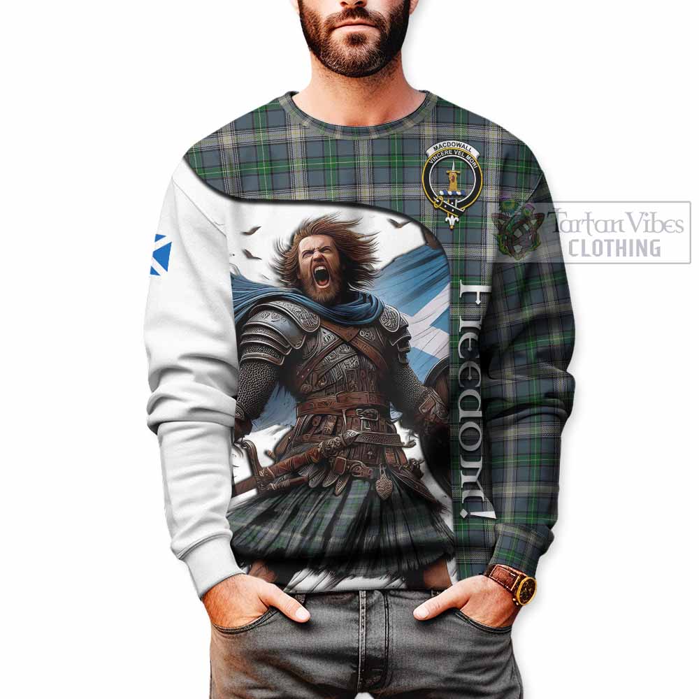 MacDowall (McDowall) Crest Tartan Sweatshirt Inspired by the Freedom of Scottish Warrior - Tartan Vibes Clothing