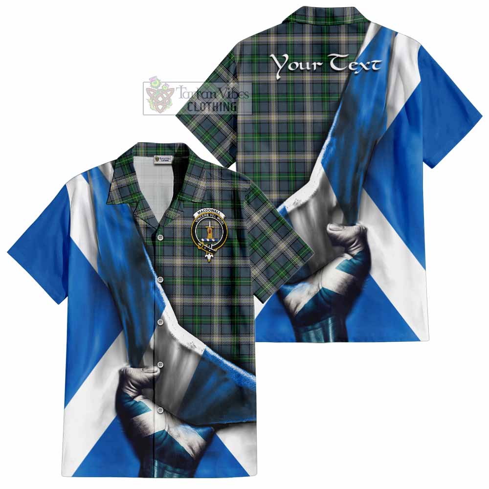 MacDowall (McDowall) Tartan Hawaiian Shirt with Family Crest Scotland Patriotic Style - Tartan Vibes Clothing