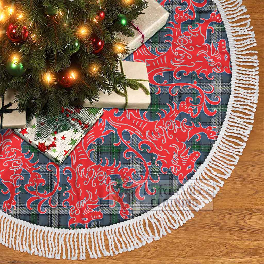 MacDowall (McDowall) Tartan Christmas Tree Skirt Lion Rampant Style - Tartan Vibes Clothing