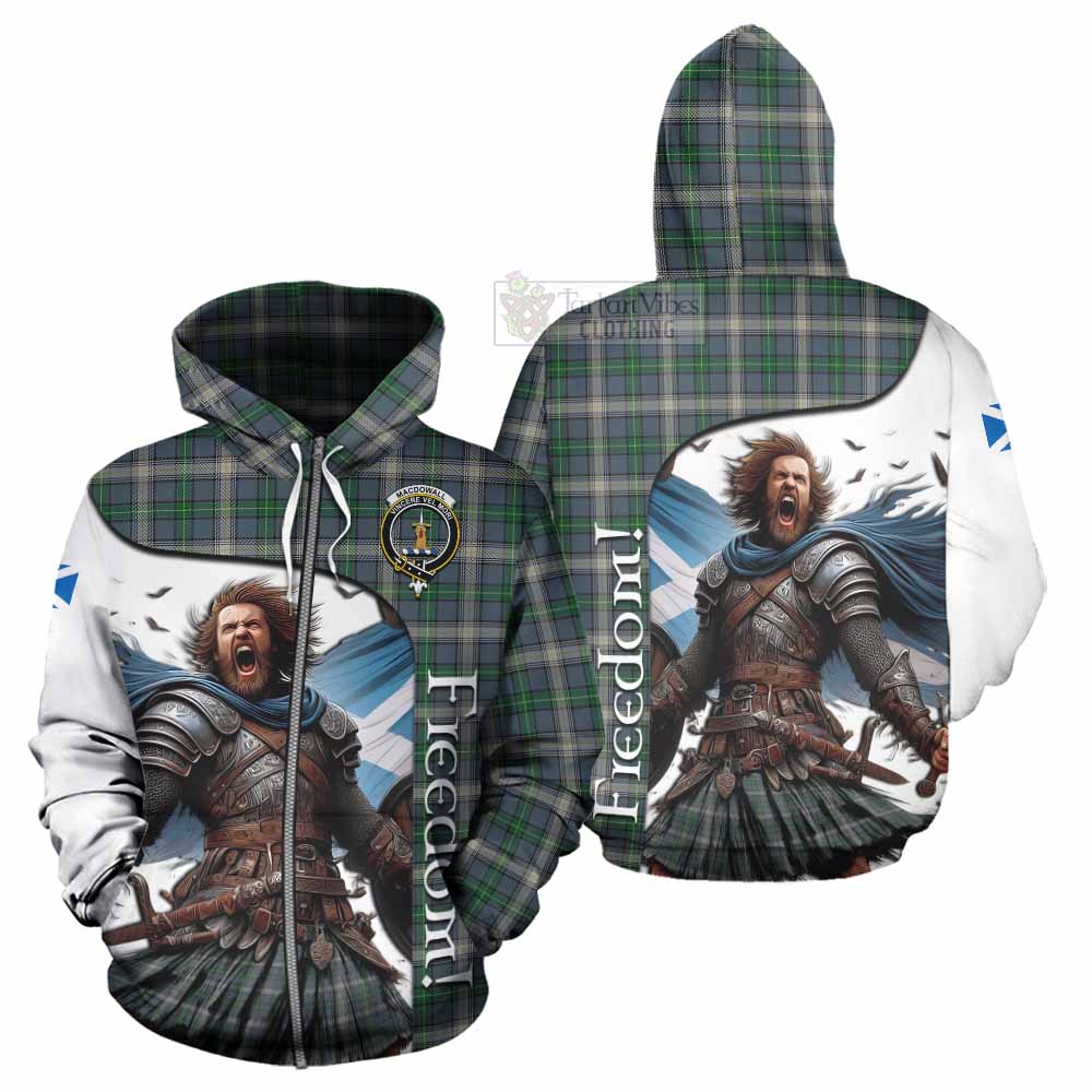 MacDowall (McDowall) Crest Tartan Hoodie Inspired by the Freedom of Scottish Warrior Zip Hoodie - Tartan Vibes Clothing
