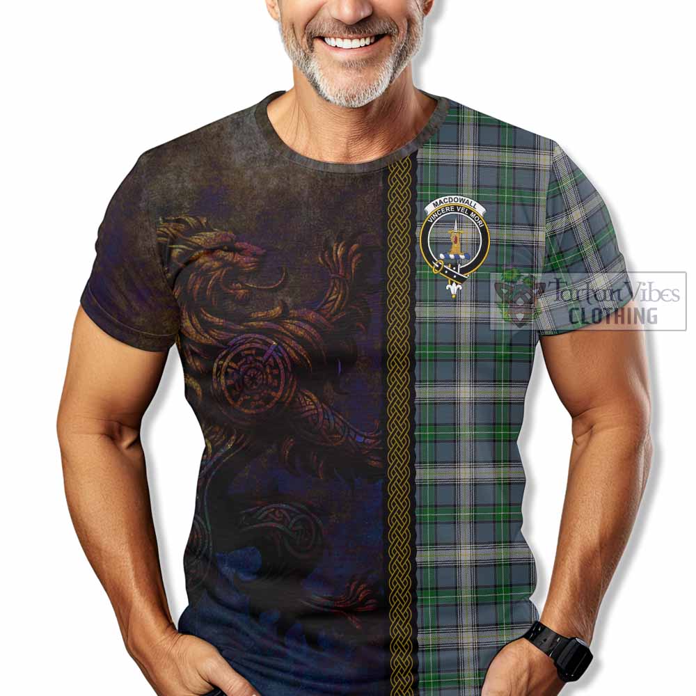 MacDowall (McDowall) Tartan Family Crest T-Shirt Alba Gu Brath Be Brave Lion Ancient Style - Tartan Vibes Clothing