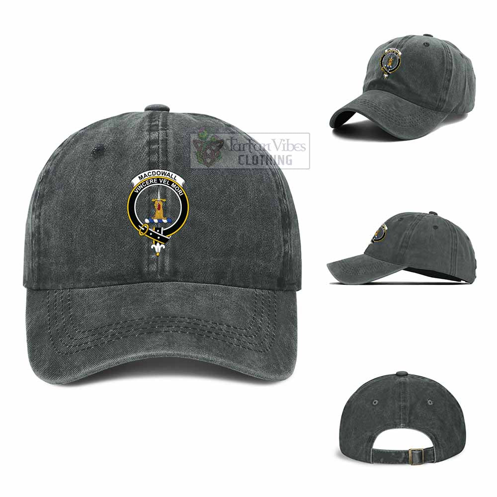 Tartan Vibes Clothing MacDowall (McDowall) Clan Crest Denim Classic Cap