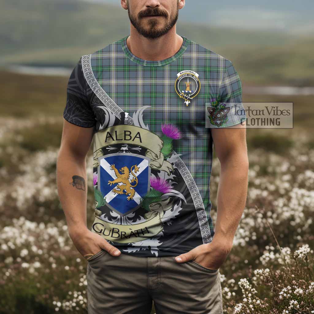MacDowall (McDowall) Tartan Family Crest T-Shirt Lion Rampant Royal Thistle Shield Celtic Inspired - Tartan Vibes Clothing
