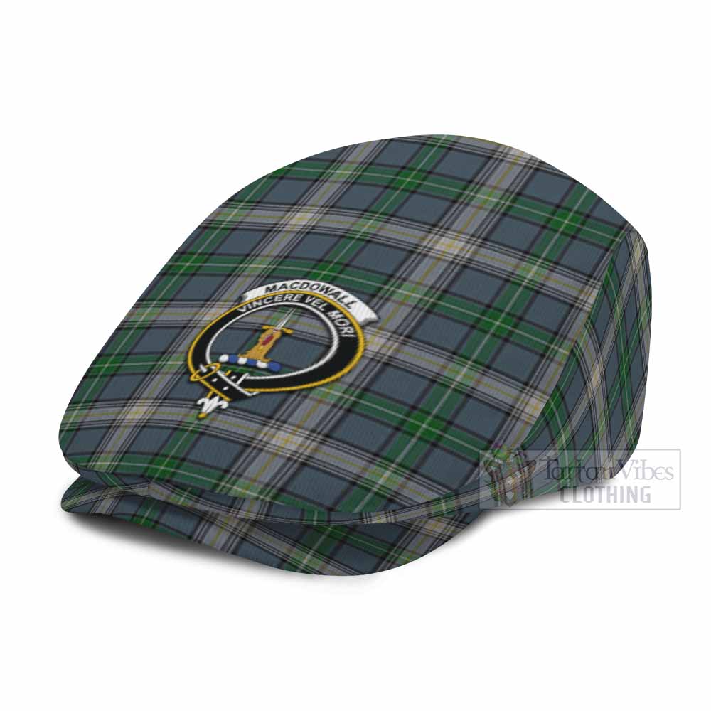 MacDowall (McDowall) Family Crest Tartan Jeff Cap, Tartan Flat Cap