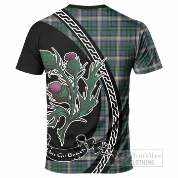 MacDowall (McDowall) Family Crest Tartan T-Shirt Alba Thistle Inspired