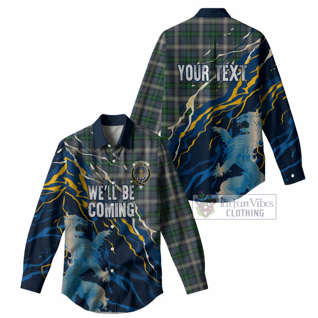 MacDowall (McDowall) Scotland Tartan Women Casual Shirt WC2026 Football - We'll Be Coming