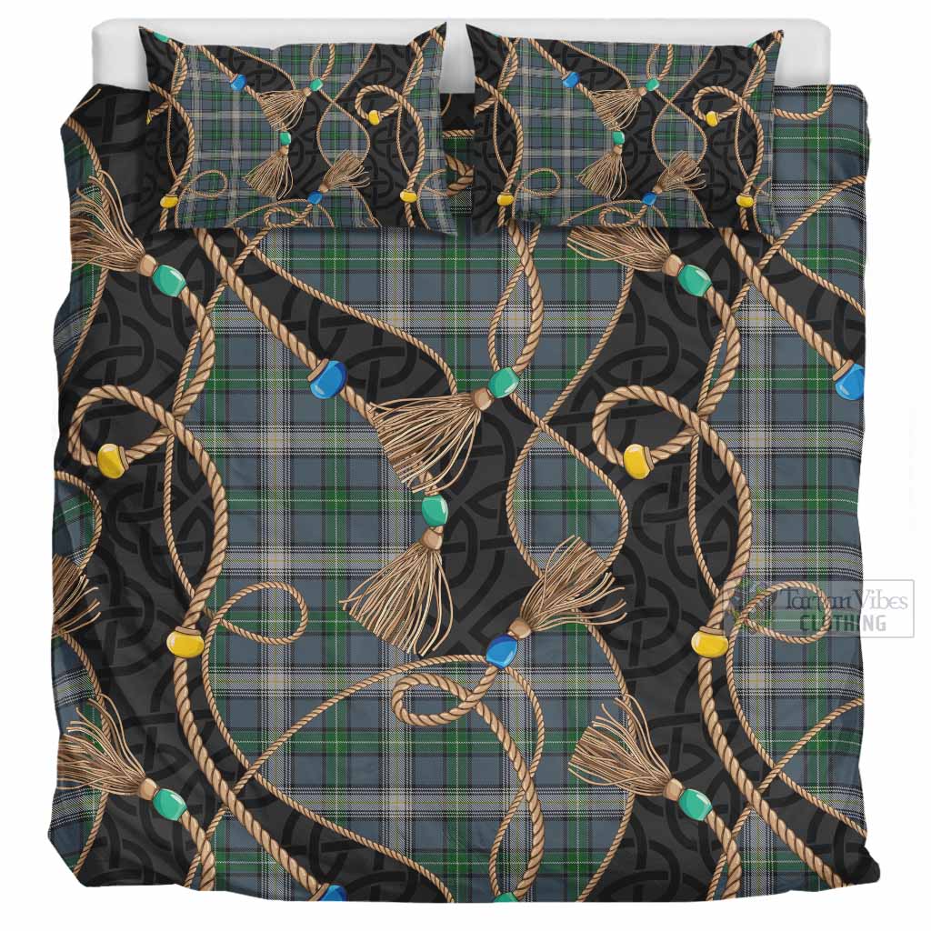 MacDowall (McDowall) Scottish Tartan Twisted Ropes Stylized Bedding Set UK Bedding Set UK Super King 104*94 inch - Tartan Vibes Clothing