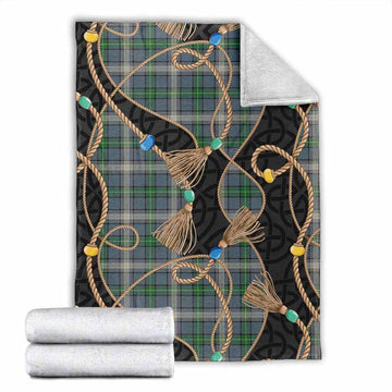 MacDowall (McDowall) Scottish Tartan Twisted Ropes Stylized Blanket X-Large 59 x 79 inches 150 x 200 cm - Tartan Vibes Clothing