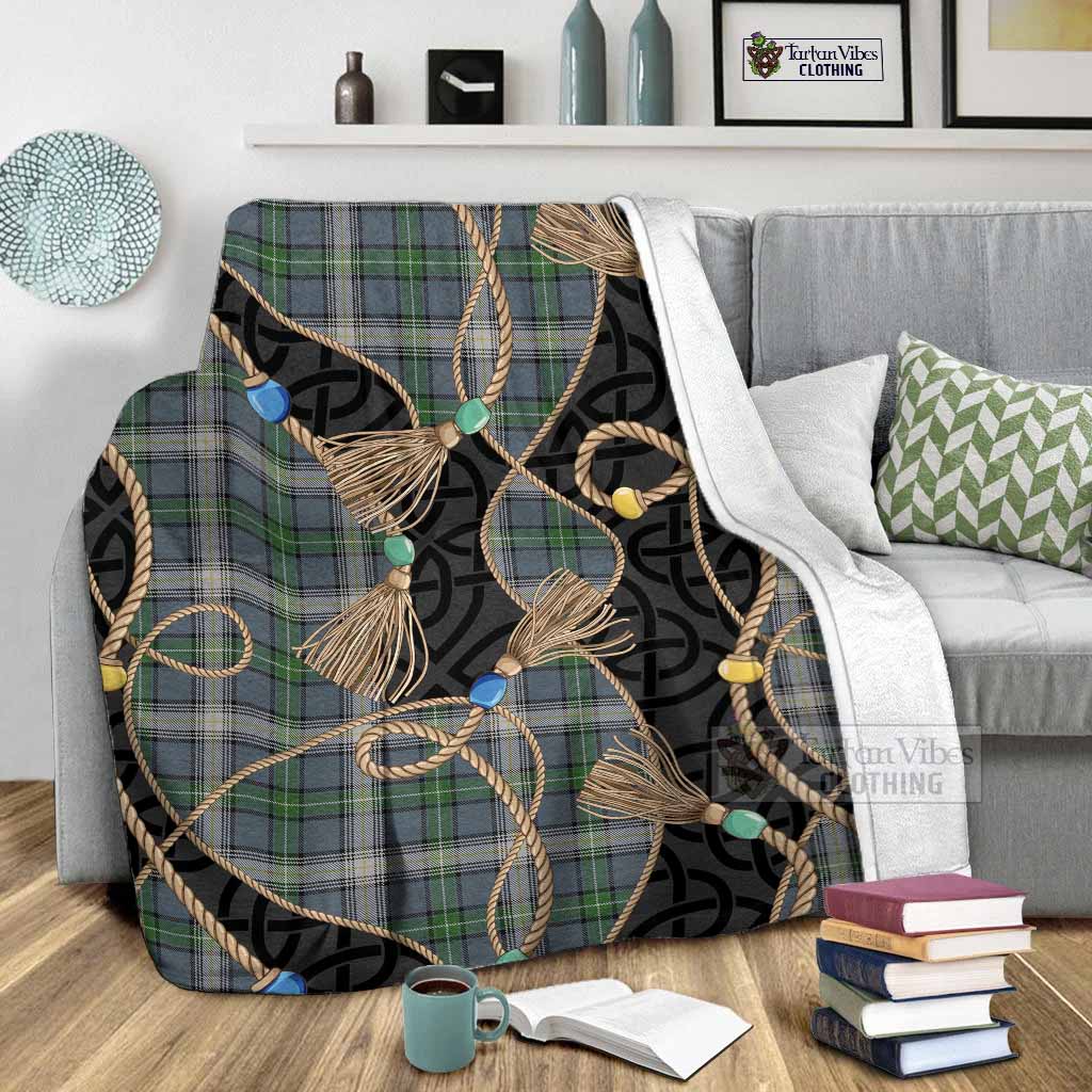 MacDowall (McDowall) Scottish Tartan Twisted Ropes Stylized Blanket - Tartan Vibes Clothing