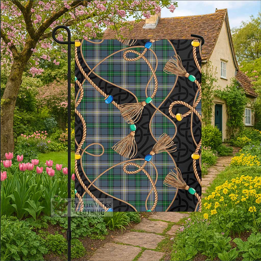 MacDowall (McDowall) Scottish Tartan Twisted Ropes Stylized Garden Flag - Tartan Vibes Clothing