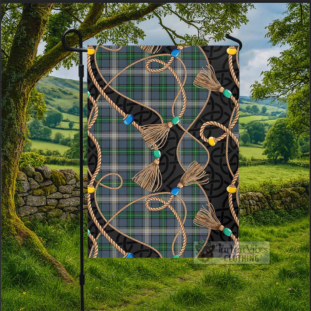 MacDowall (McDowall) Scottish Tartan Twisted Ropes Stylized Garden Flag - Tartan Vibes Clothing