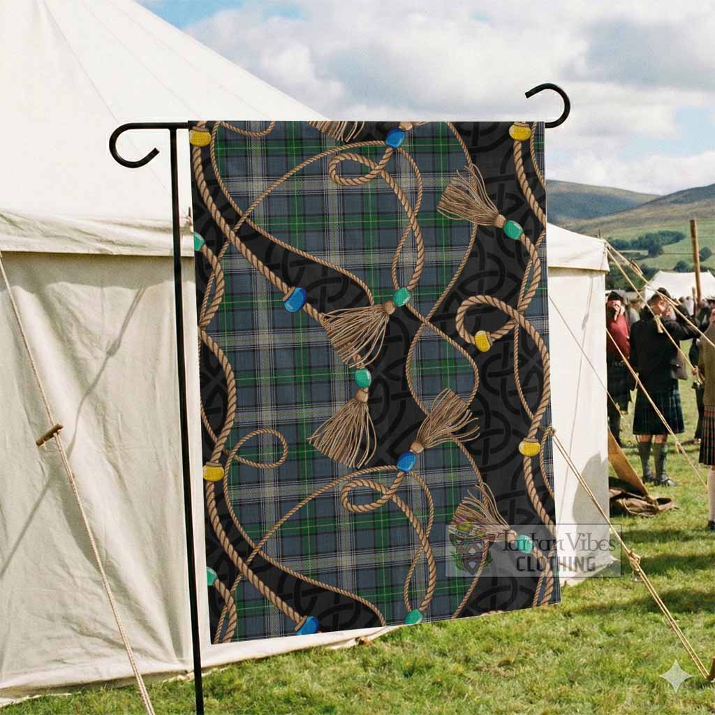 MacDowall (McDowall) Scottish Tartan Twisted Ropes Stylized Garden Flag - Tartan Vibes Clothing