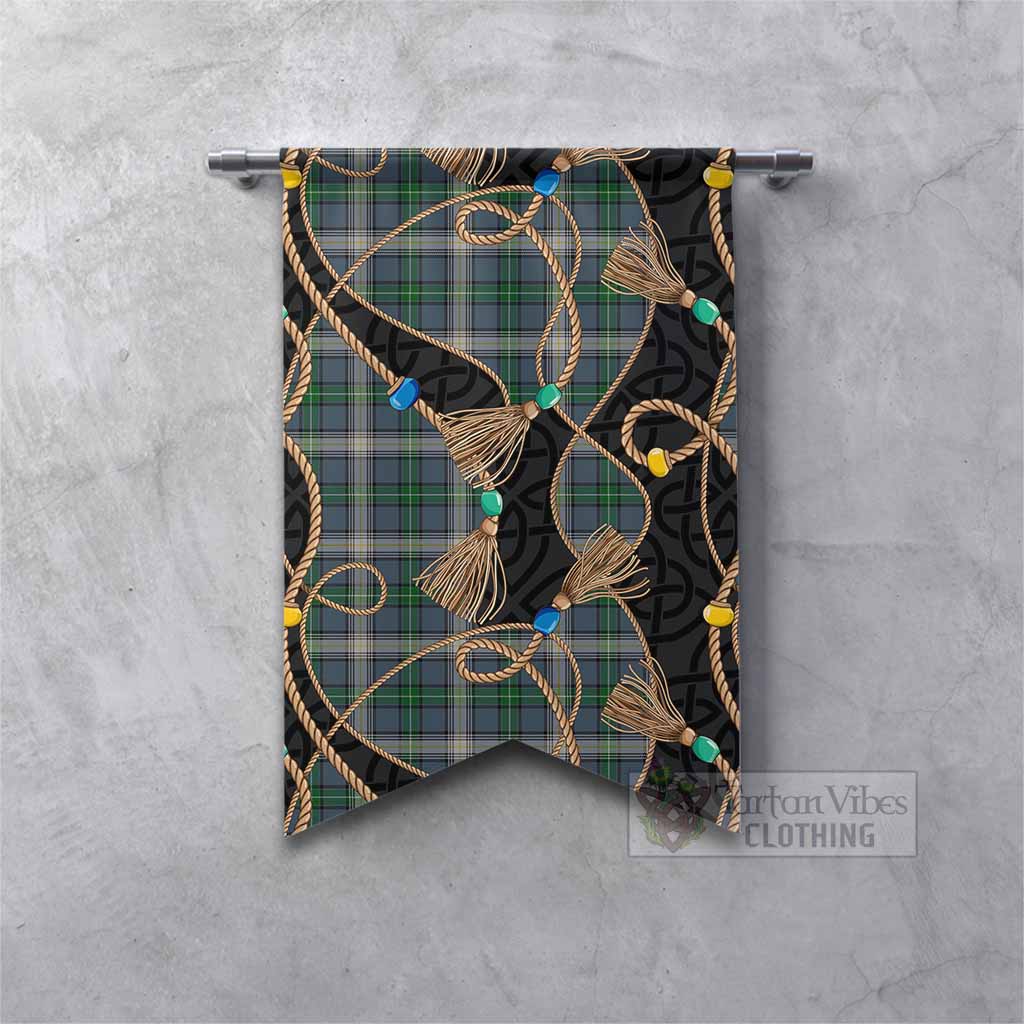 MacDowall (McDowall) Scottish Tartan Twisted Ropes Stylized Gonfalon Fishtail - Tartan Vibes Clothing